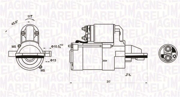 MAGNETI MARELLI Стартер 063721246010